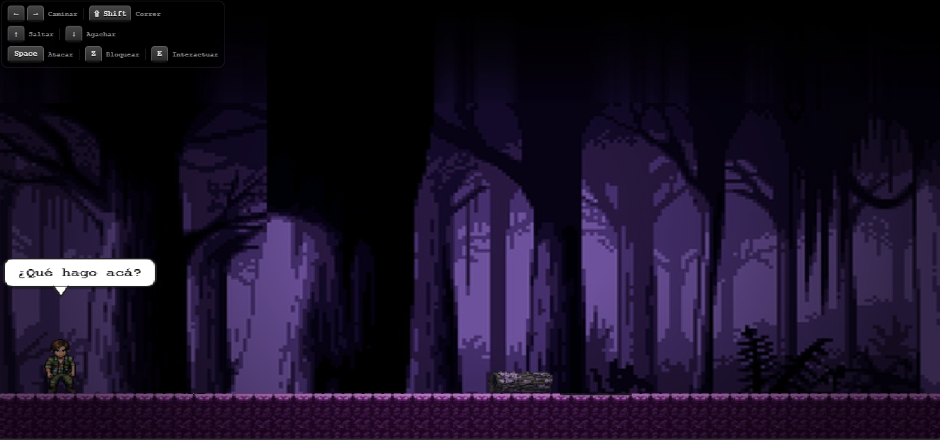 Barkley despierta en el bosque morado, sin saber qué hace ahí