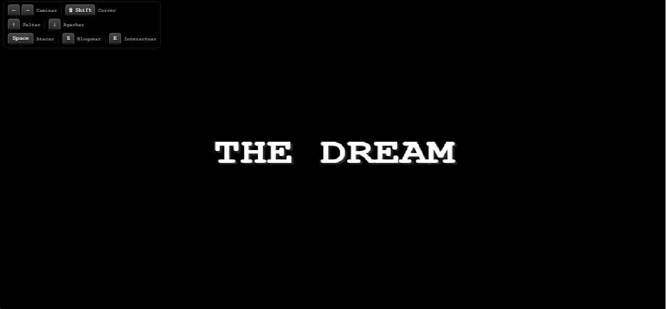 Pantalla de título de THE DREAM